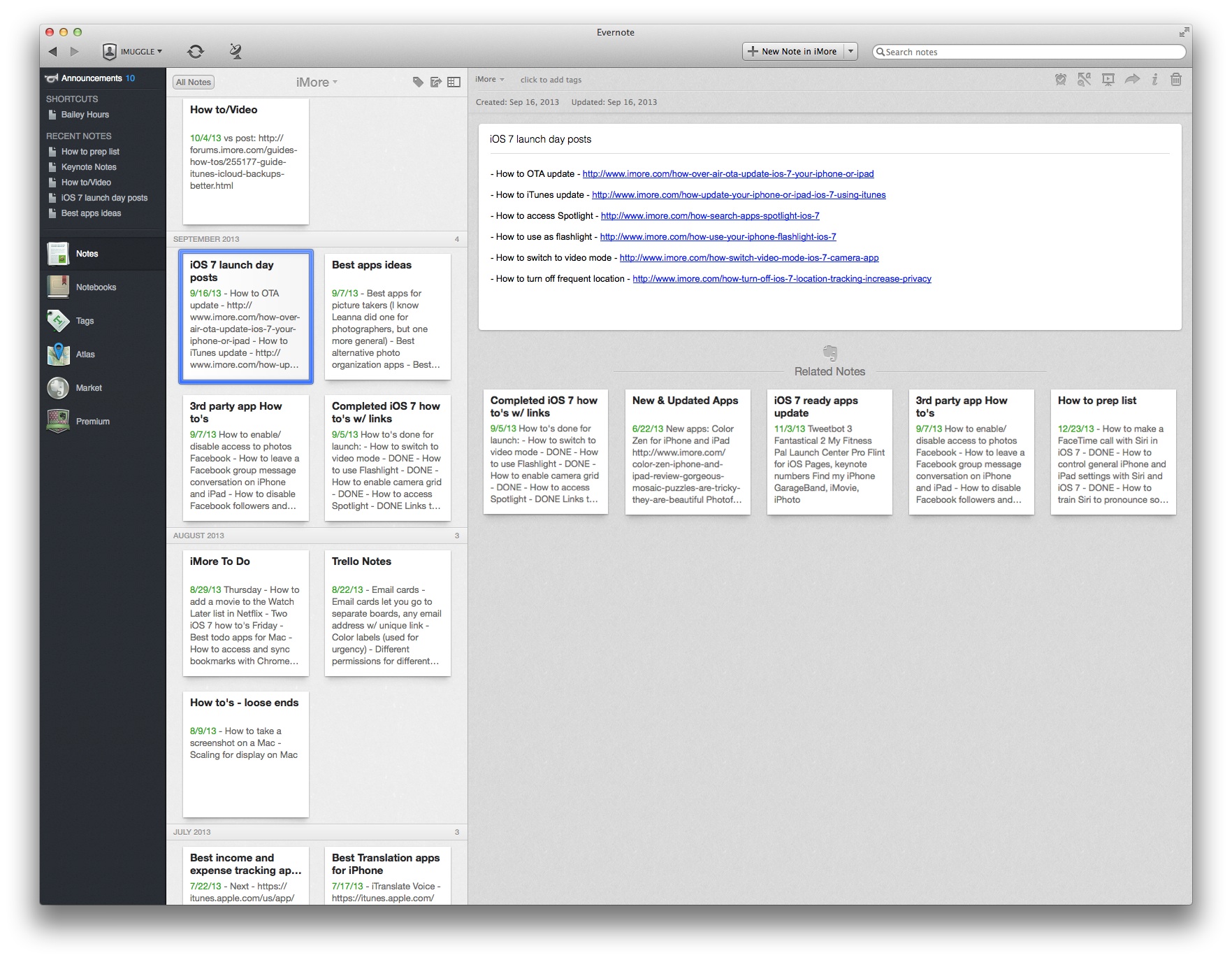 Best note taking apps for Mac: Evernote