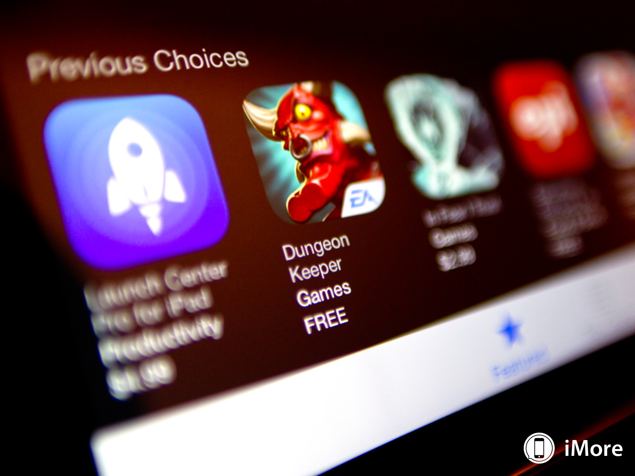 Dungeon Keeper in the Editor&#39;s choice section