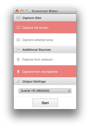 Best screen recording and capture apps for Mac: Screencast Maker