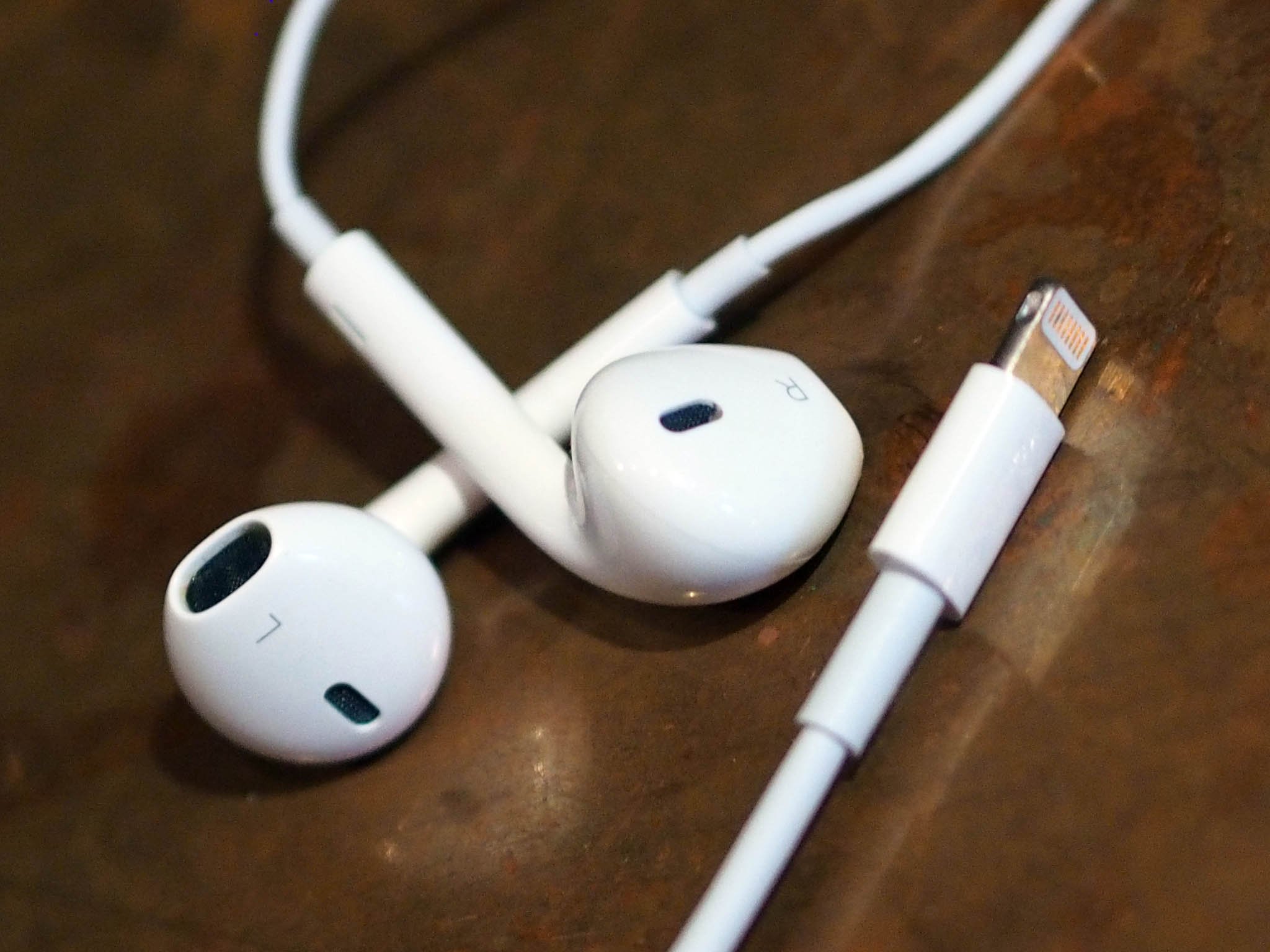 Apple's EarPods with a lightning connector