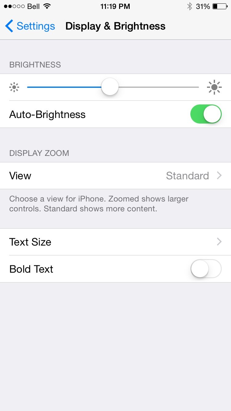 iPhone 6 Display Zoom