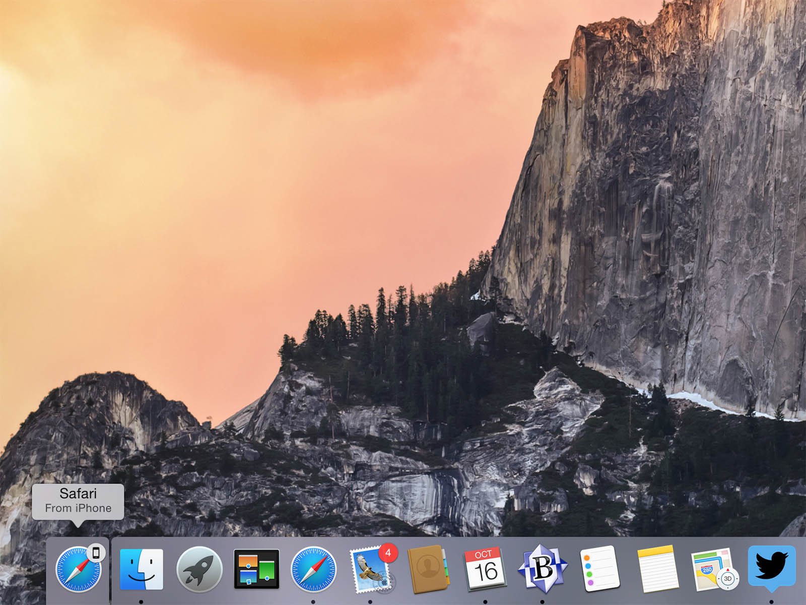 OS X Yosemite Handoff