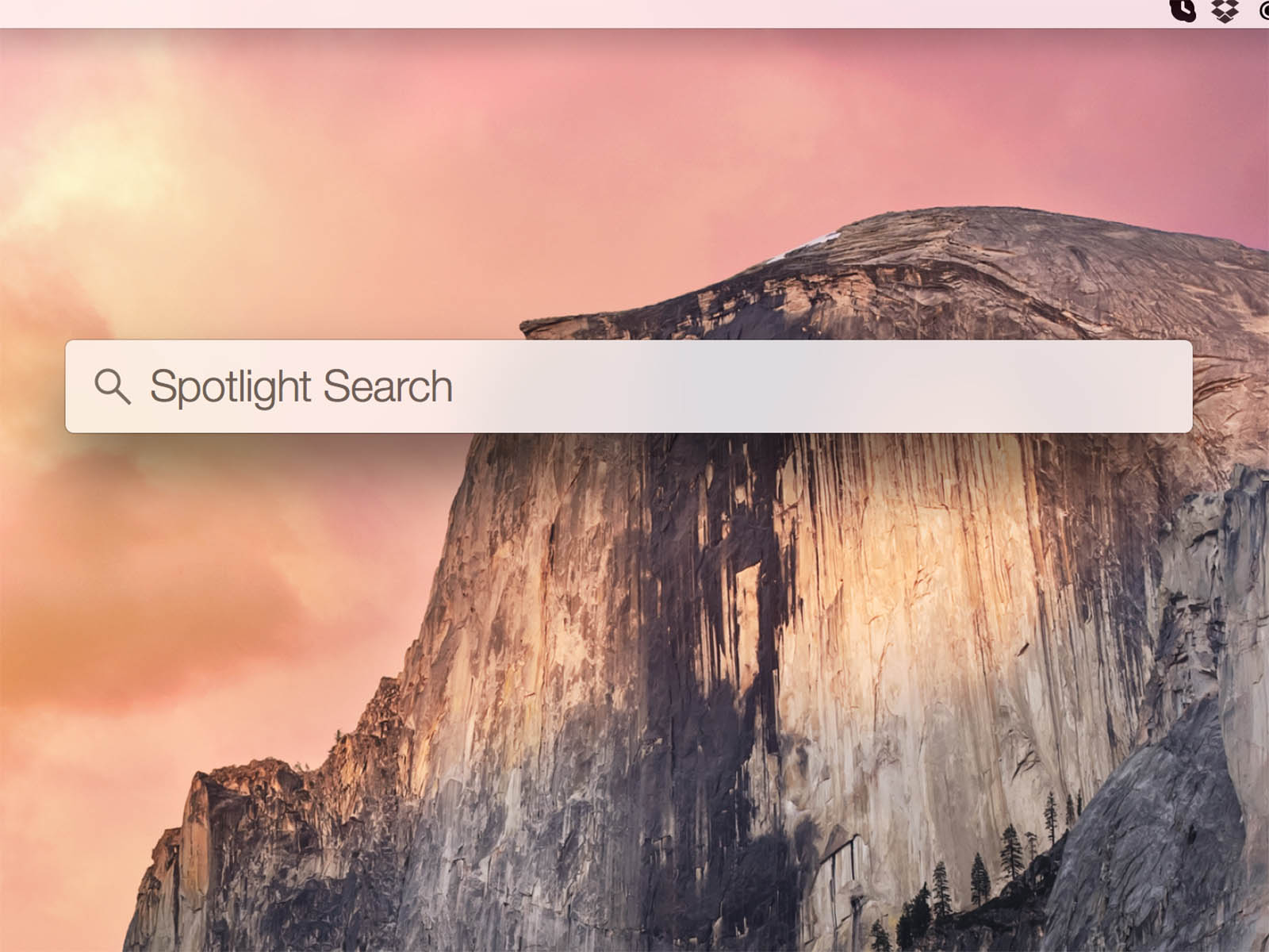 OS X Yosemite Spotlight Search