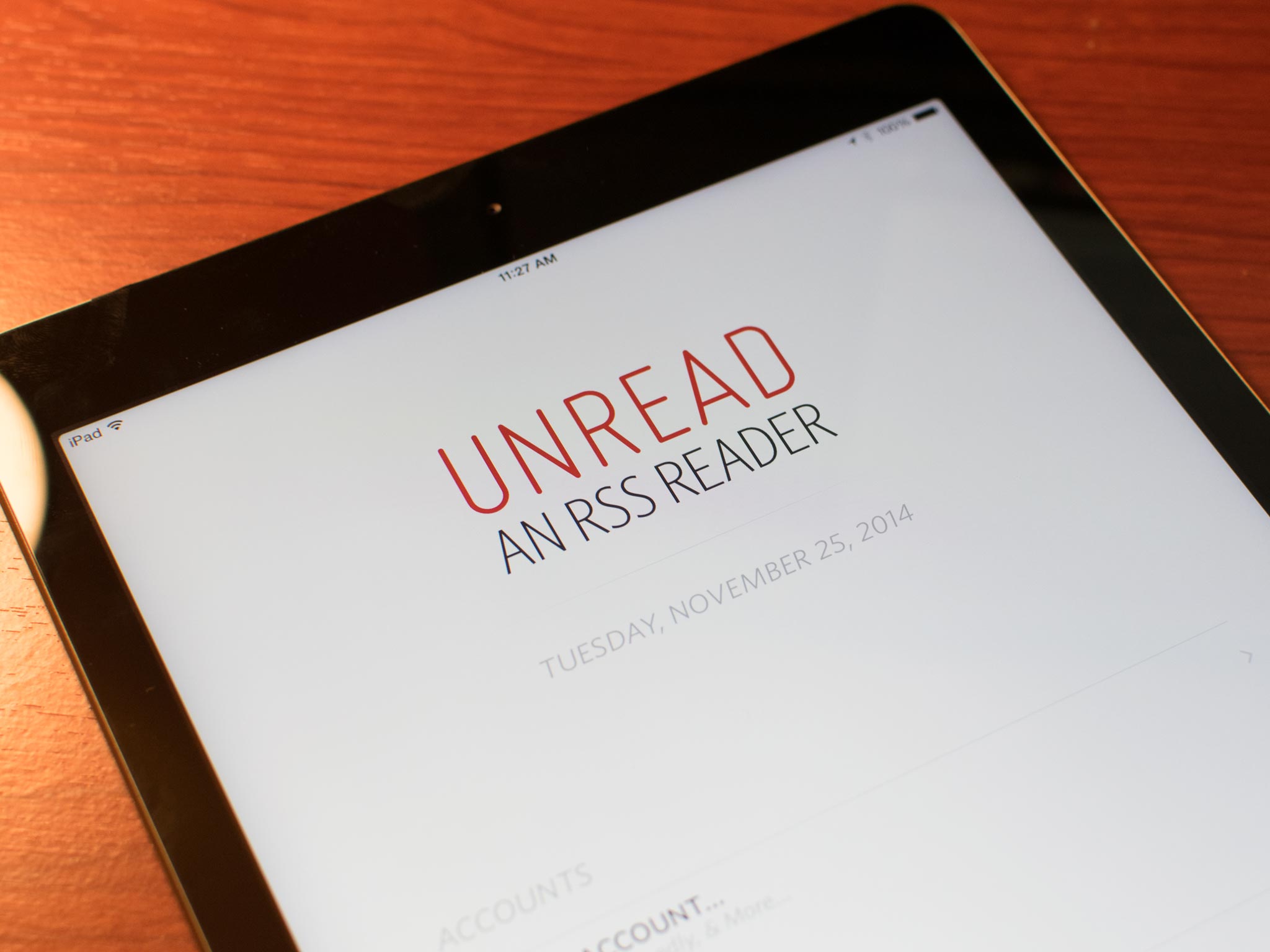 Unread RSS Reader on iPad