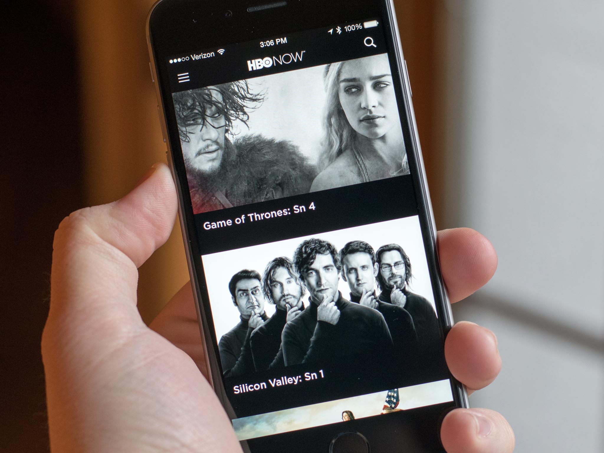 HBO NOW on iPhone