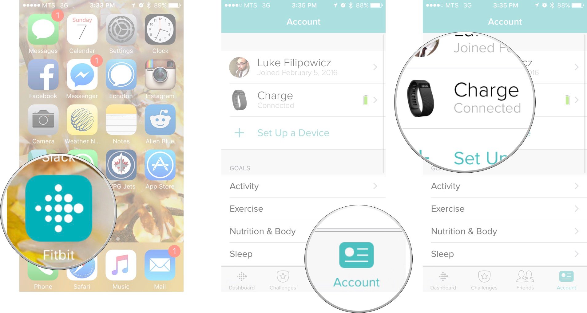 setting up 2 fitbits on one account