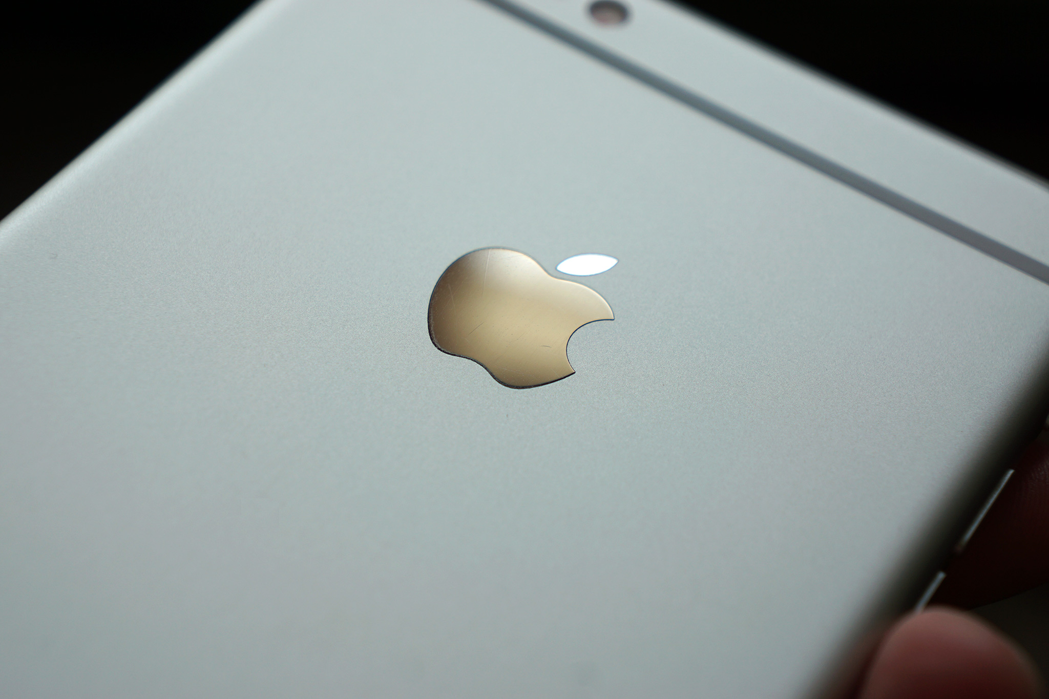 Apple logo on iPhone 6s