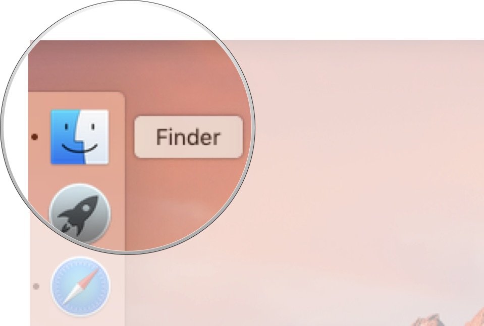 How to access iCloud Drive on Mac: Click Finder icon