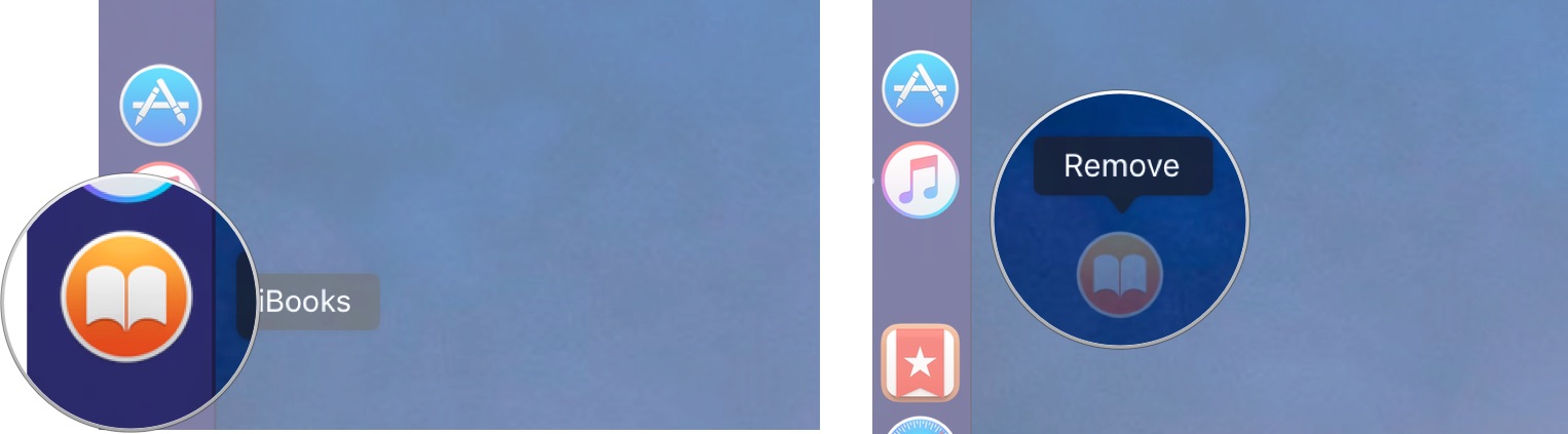 To remove apps, files, and folders from the Dock, select an app in the Dock, then drag it out of the Dock.