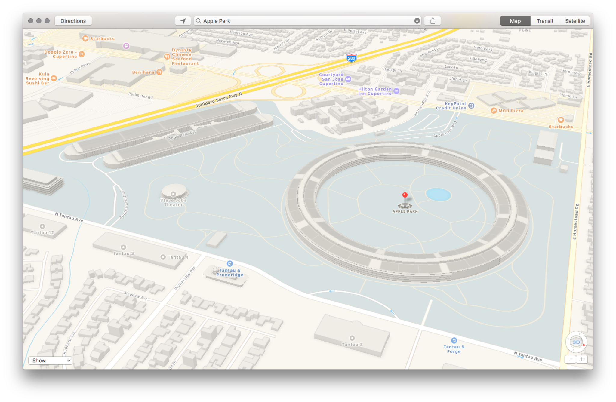 Apple Park on Apple Maps