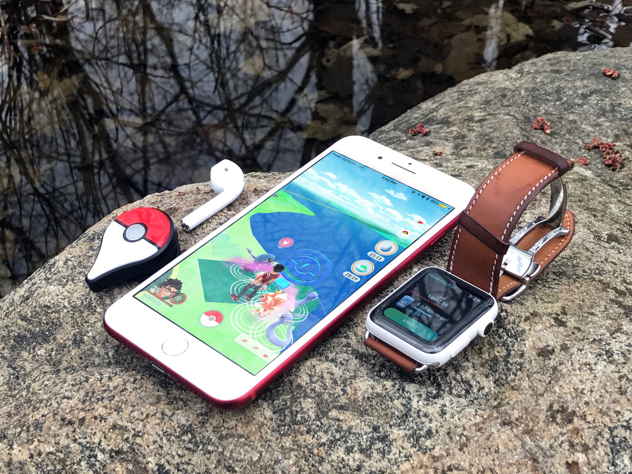 Pokémon Go Plus Apple Watch and Phone