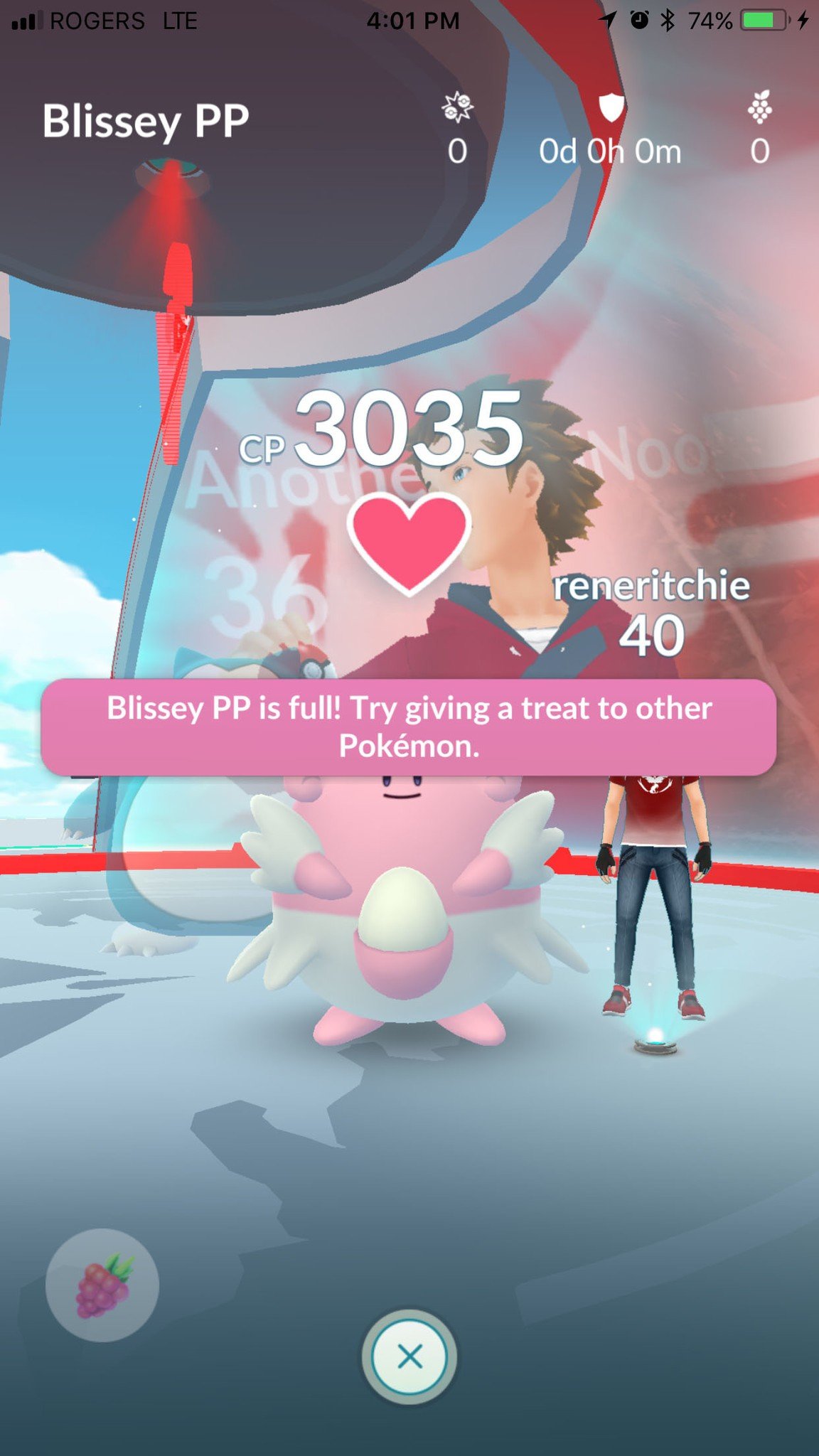 Pokemon Go Blissey full Gym