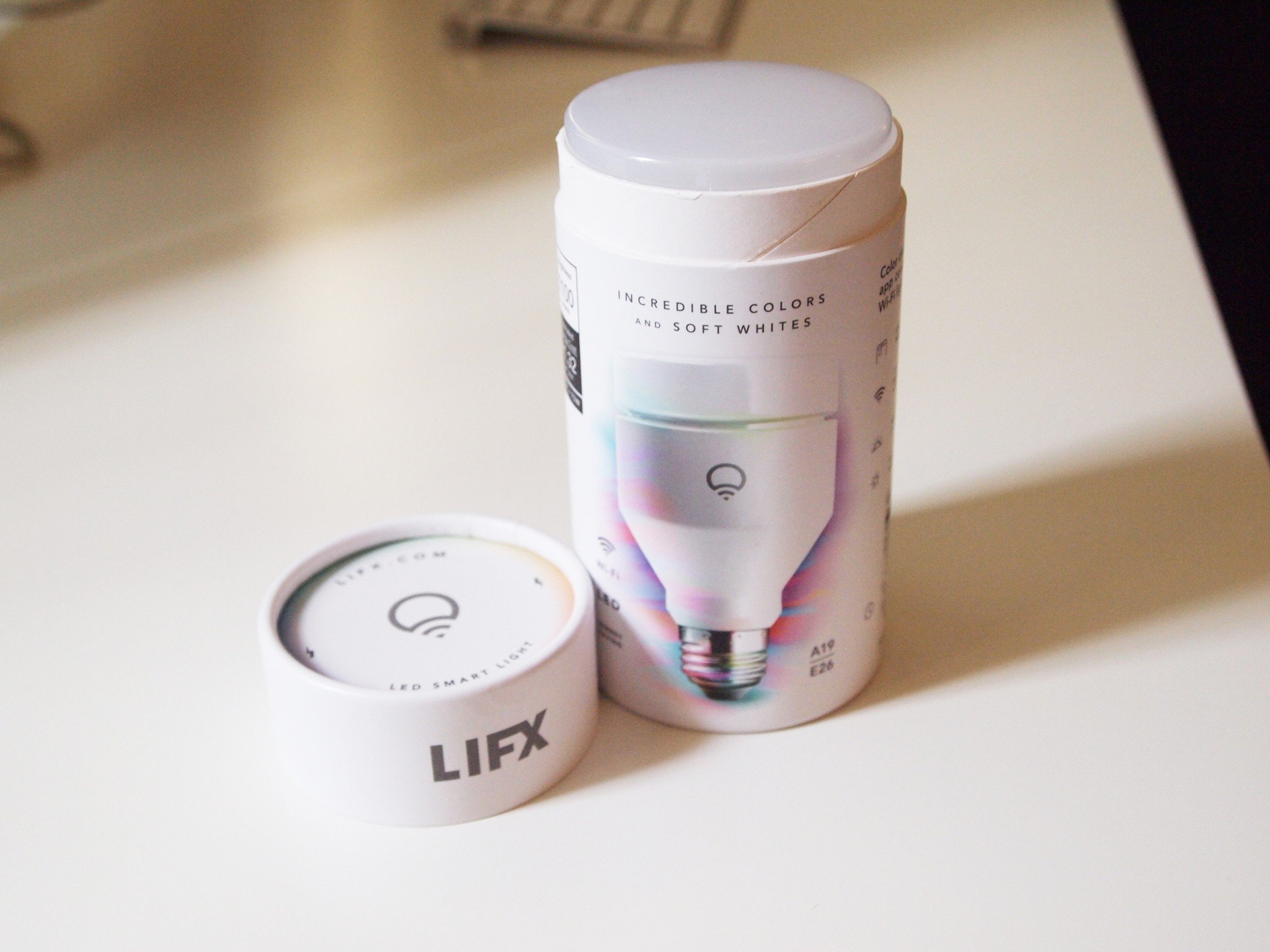 LIFX Wi-Fi light bulb packaging