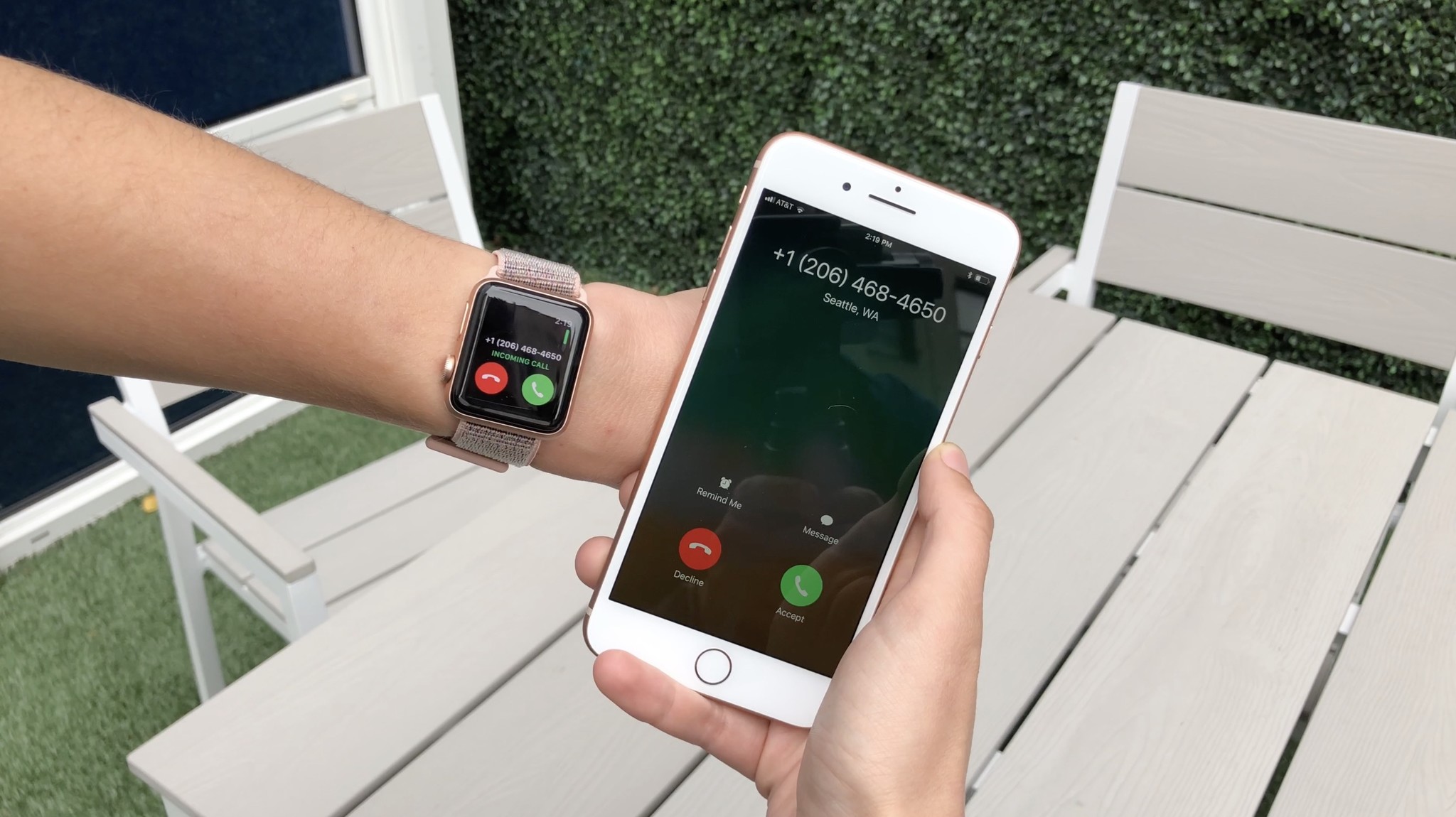 Apple Watch calling handoff