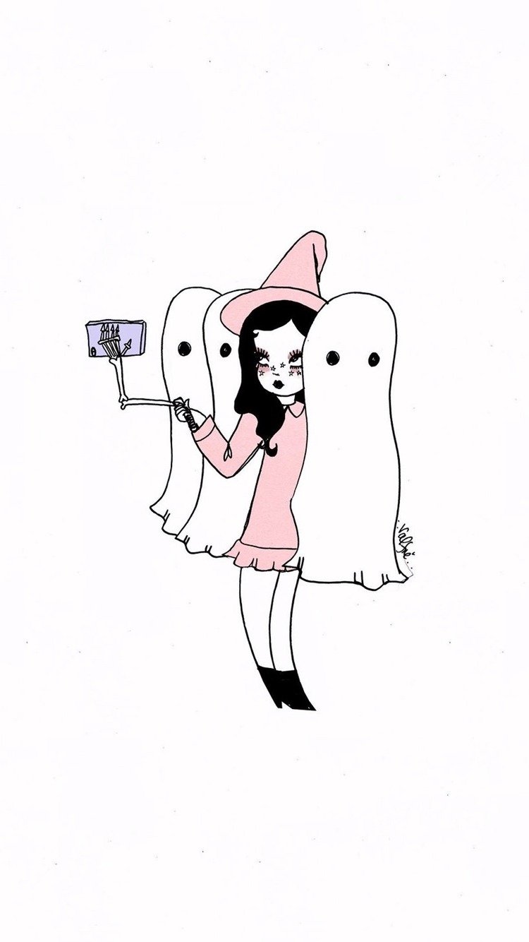 Ghostly selfie