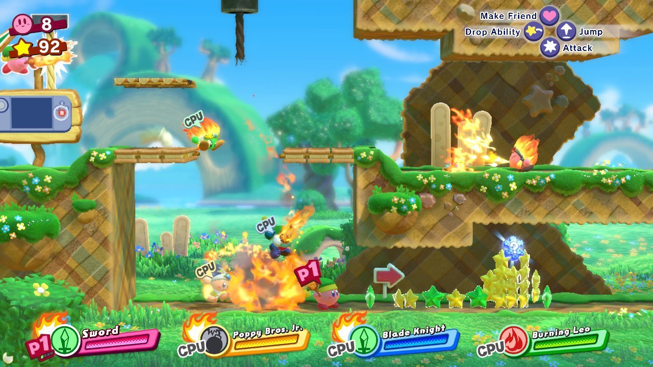 Capture d'écran de Kirby Star Allies