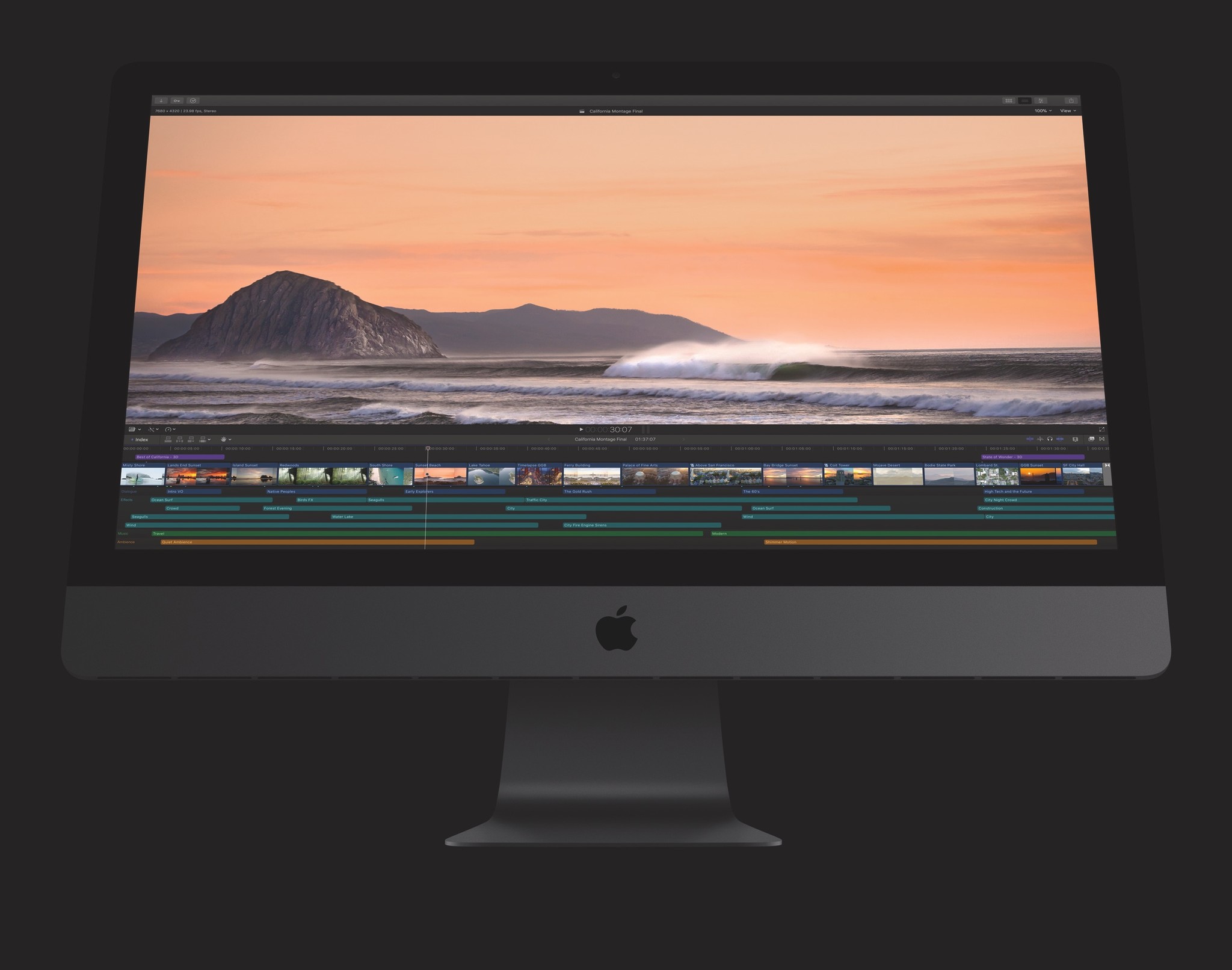 Final Cut Pro on iMac