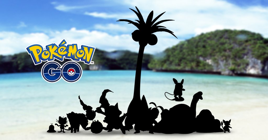 Pokémon Go Alolan silhouettes