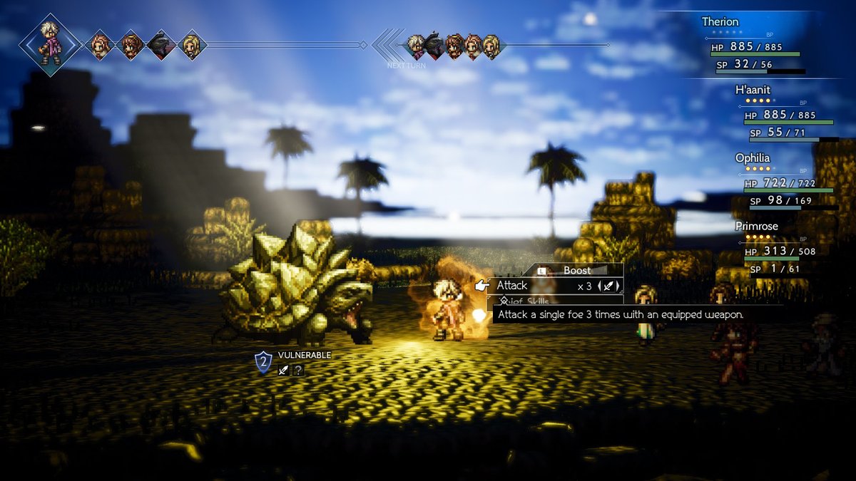 Octopath Boost Attack