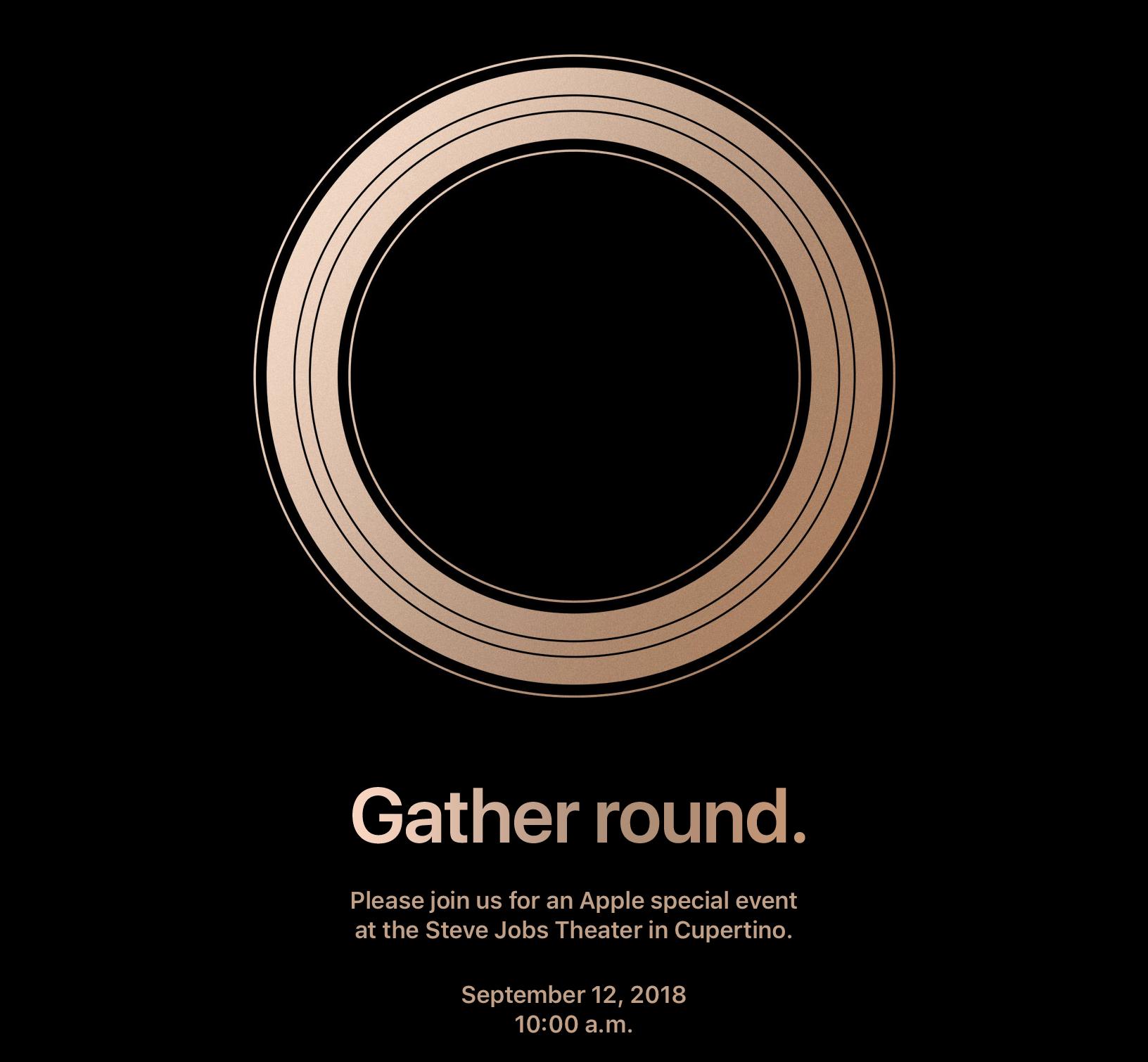 Apple-Einladung 12. September 2018