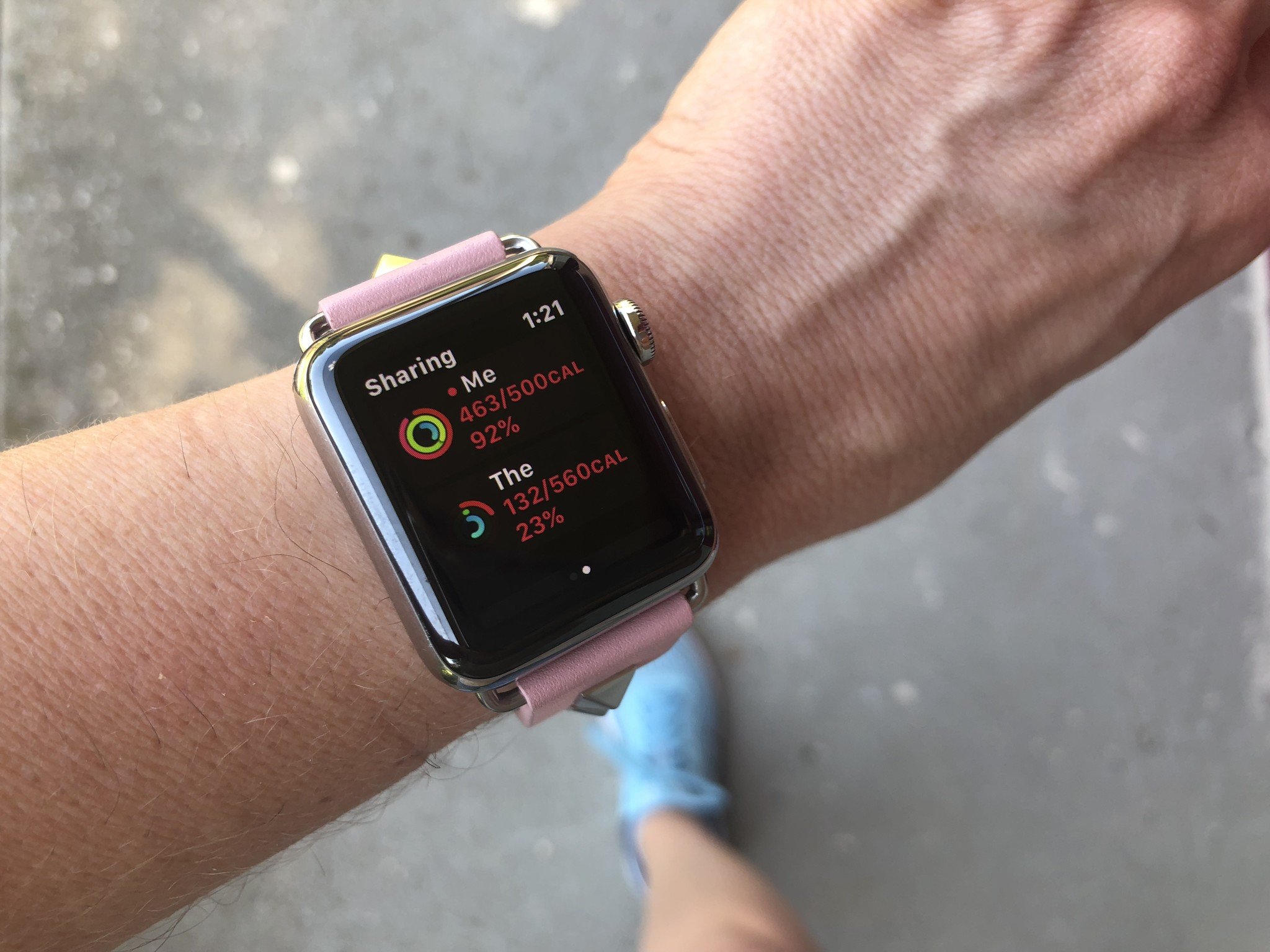Activity sharing on Apple Watch