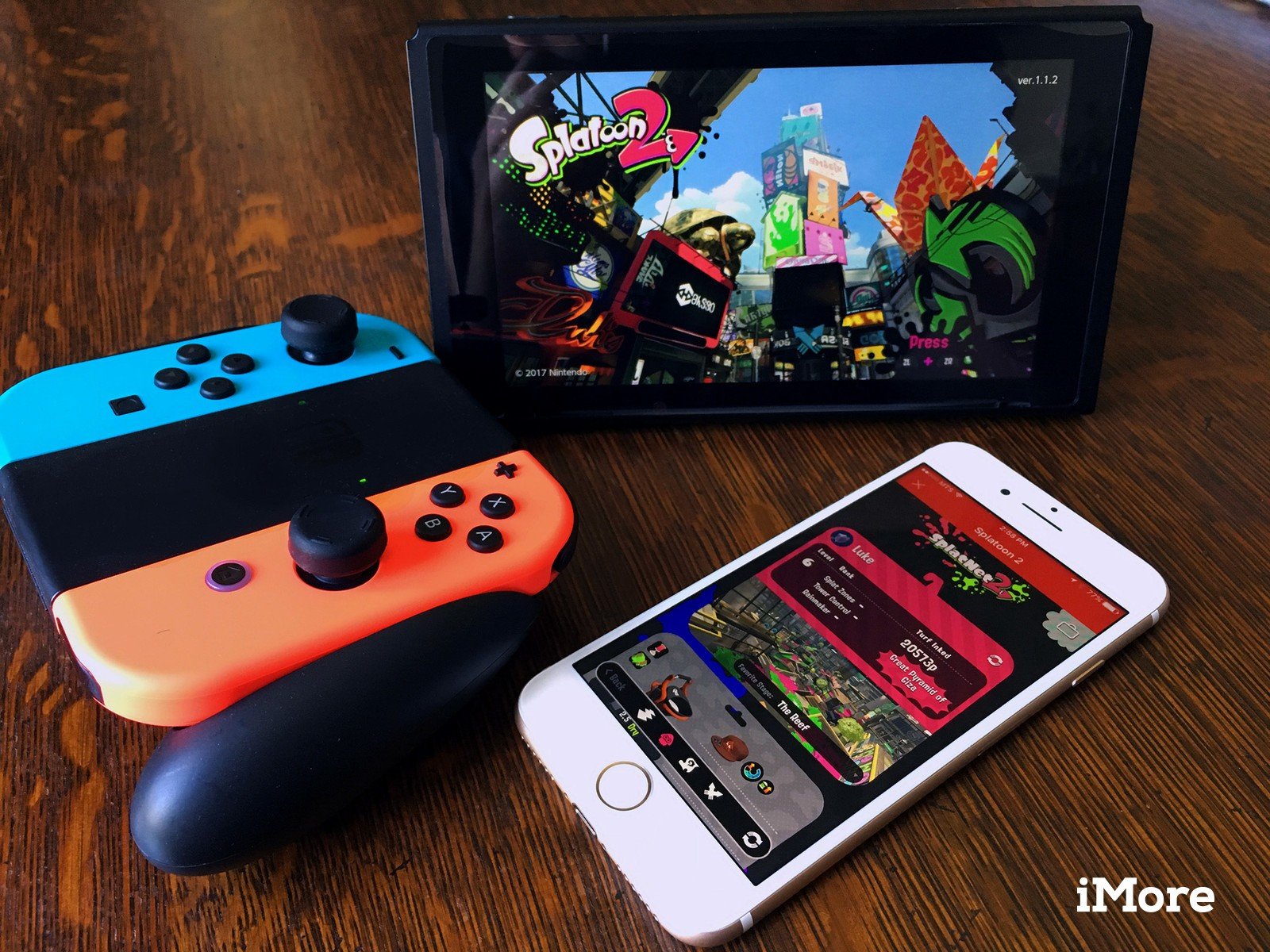 Nintendo Switch avec Splatoon 2 et l'application Nintendo Switch Online