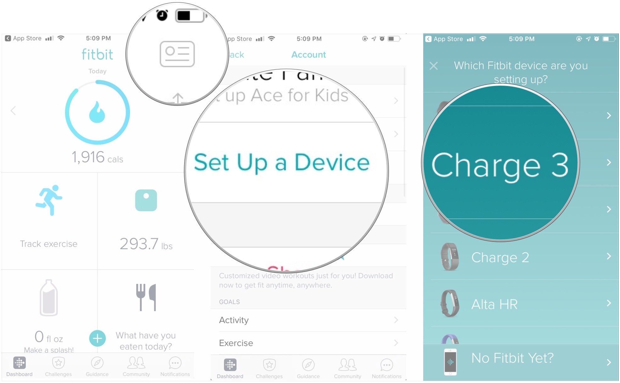 Set up Fitbit device