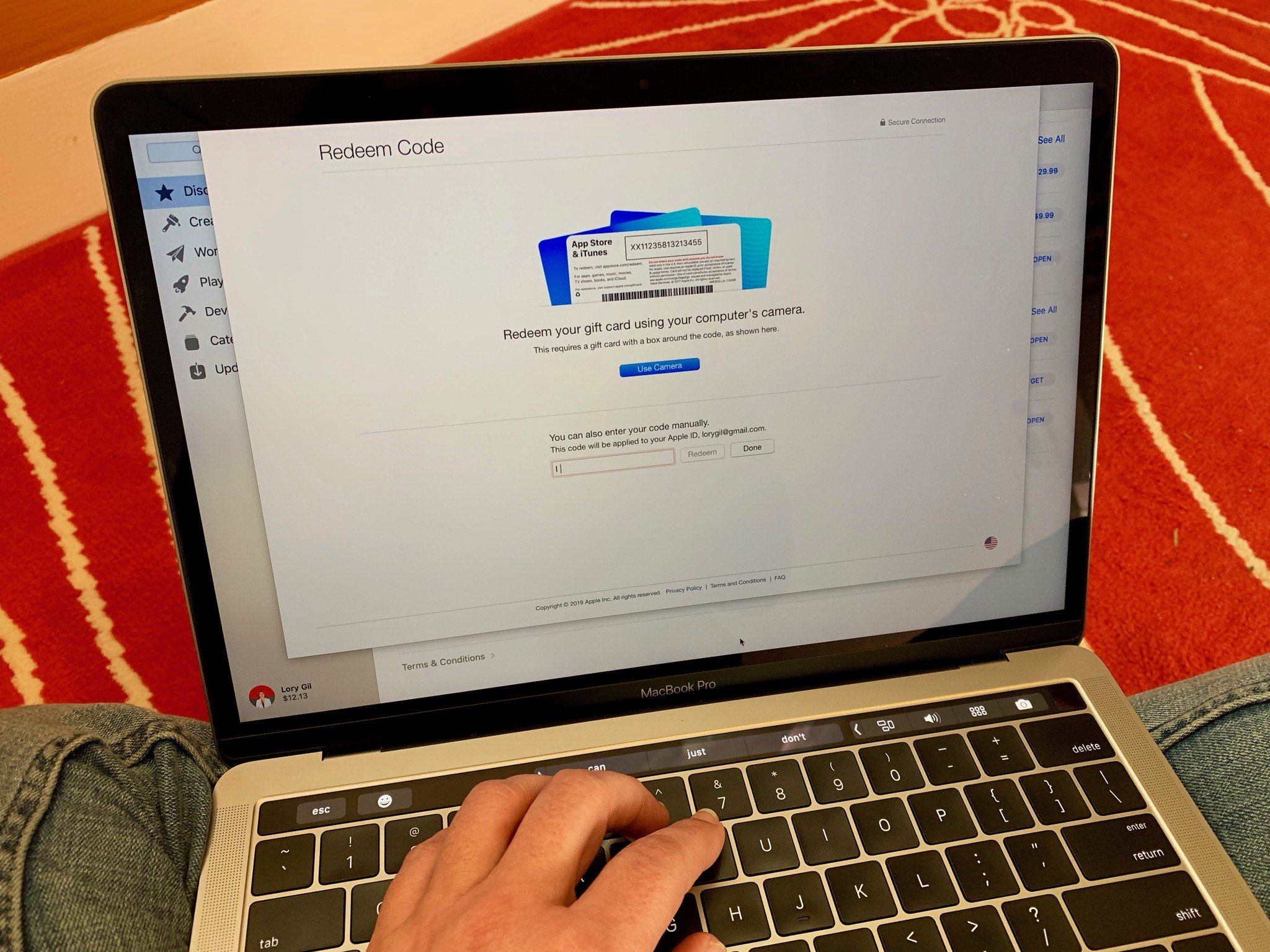 How to redeem a gift card or promo code in the Mac App