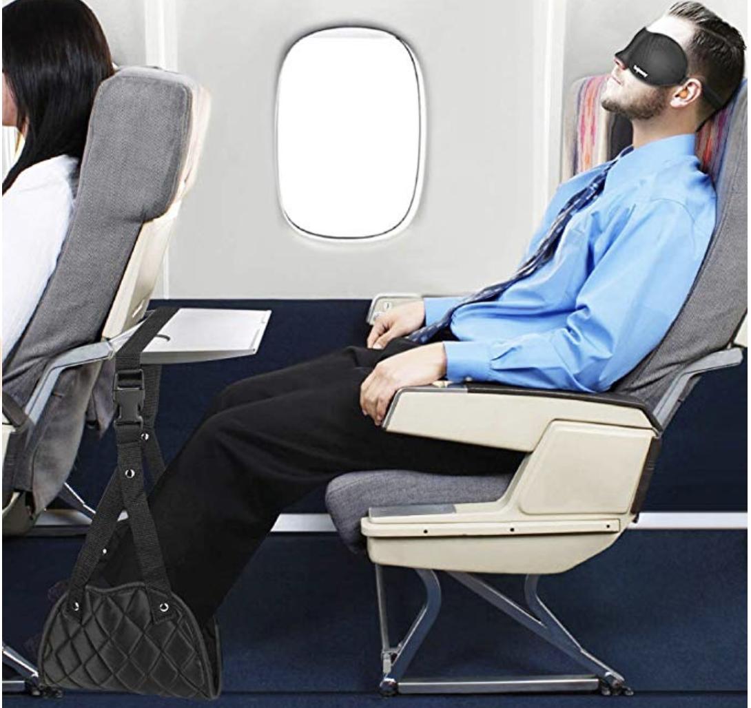 travel leg rest airplane