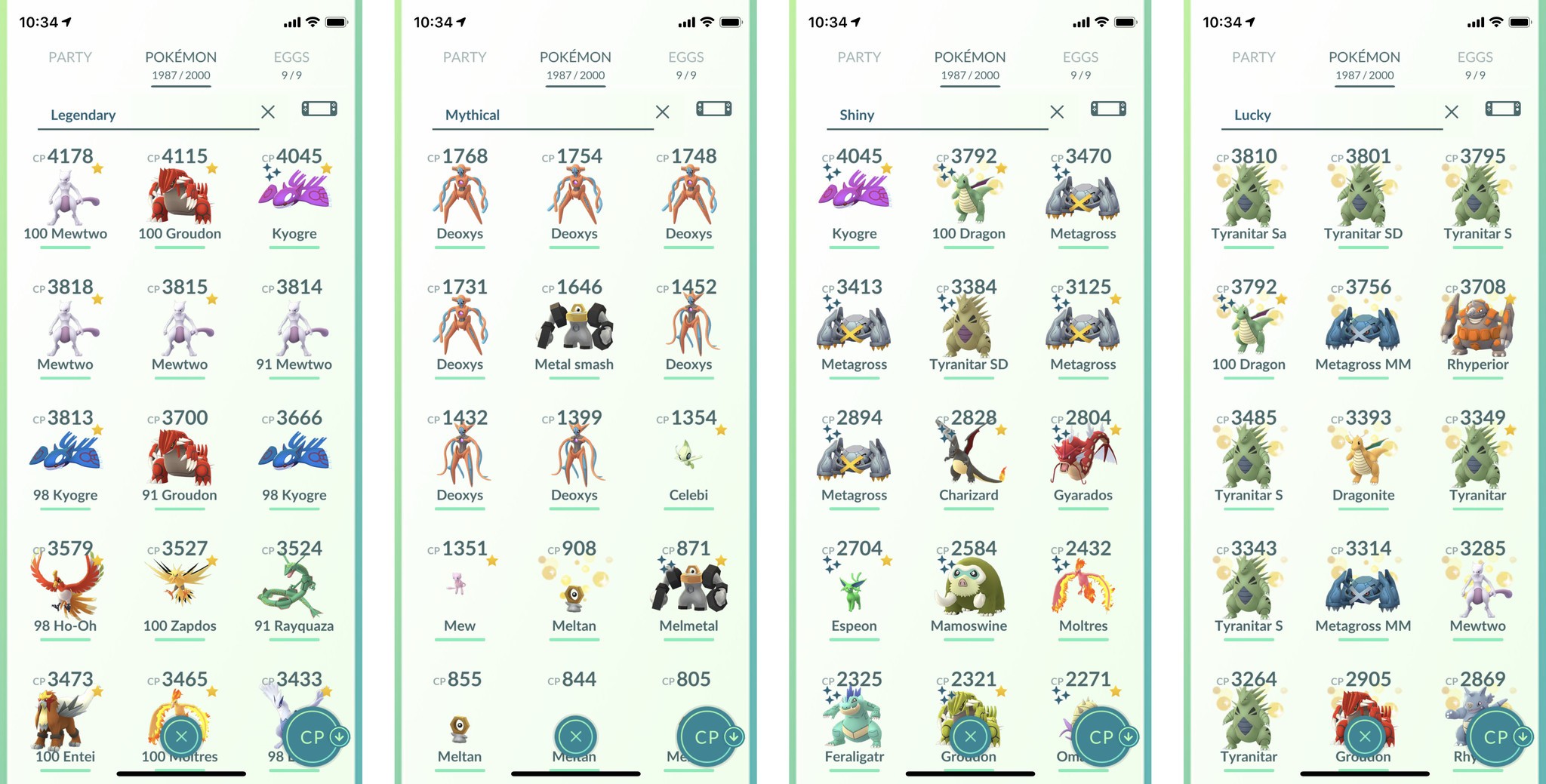 How To Search Your Pokemon Go Collection Complete List Of All Terms Imore