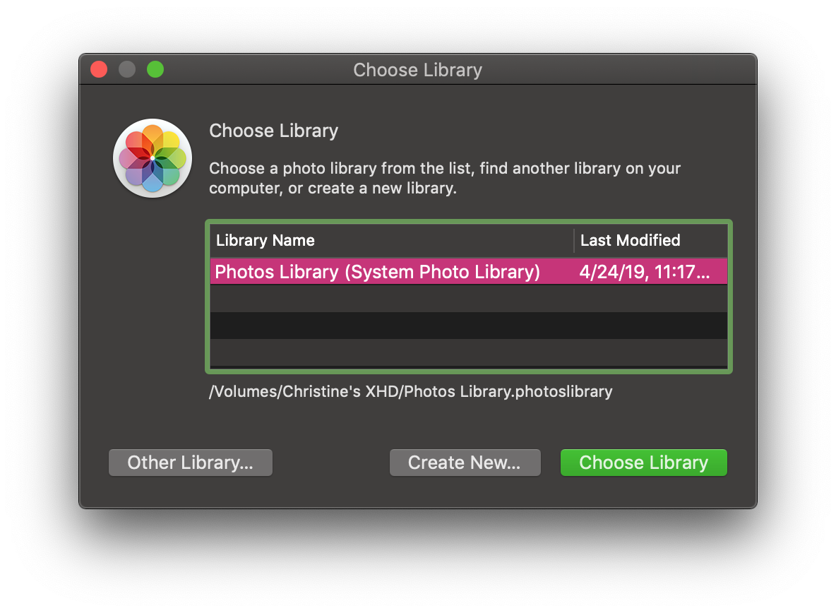 mojave switch photo libraries