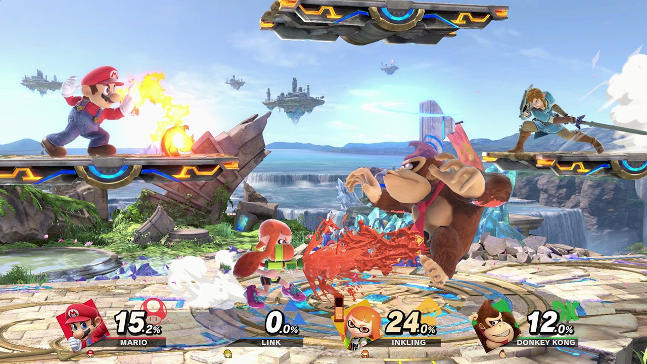 Super Smash Bros Ultimate Nintendo Switch Battle Screenshot