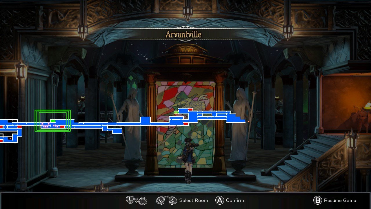 Bloodstained: Ritual of the Night warp room