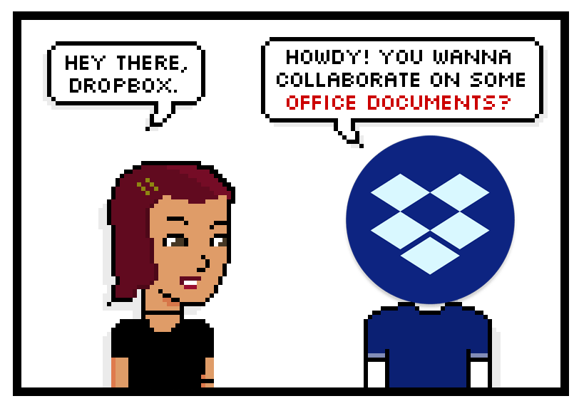 hey there, dropbox! howdy! YOU WANNA COLLABORATE ON SOME office DOCUMENTS?