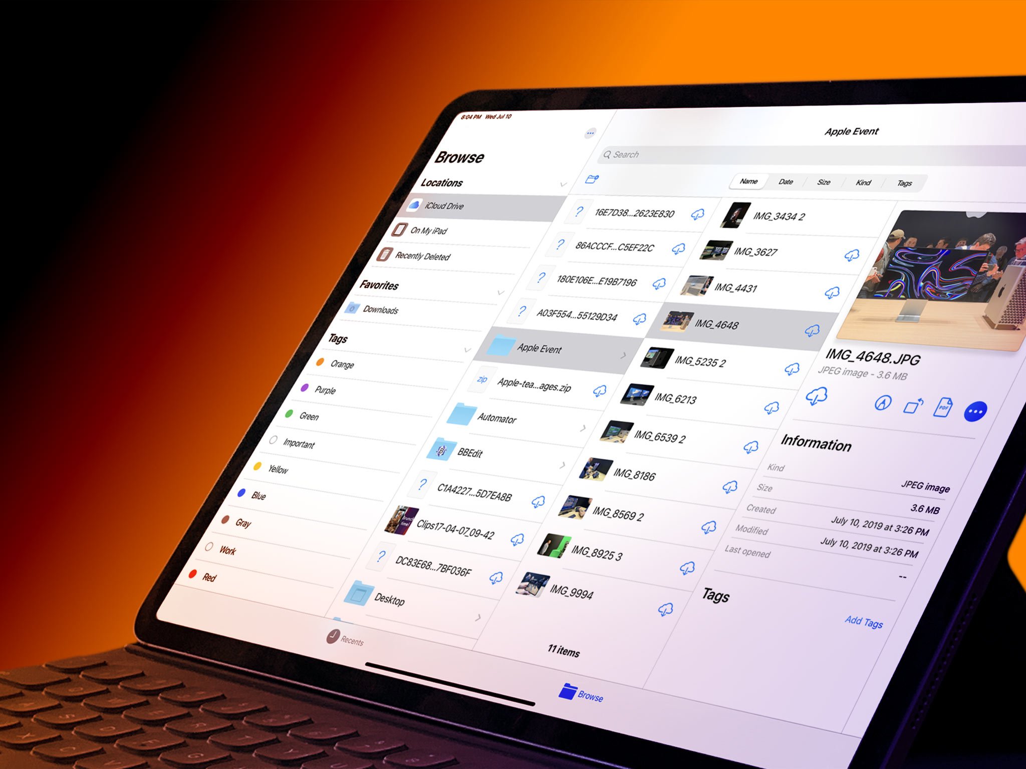 iPadOS Files app