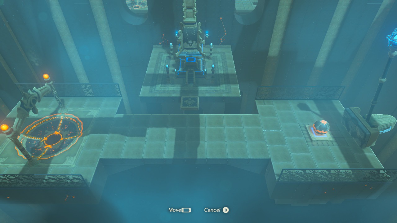 Un sanctuaire dans la capture d'écran de The Legend of Zelda: Breath of the Wild