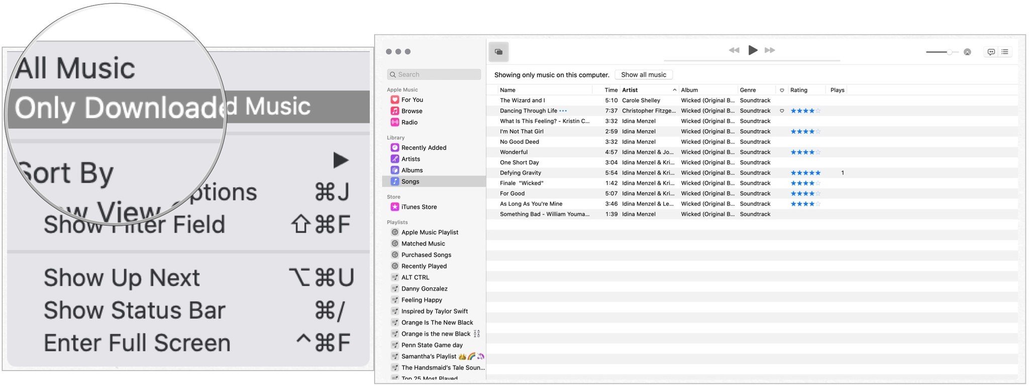 songs downloaded on Mac