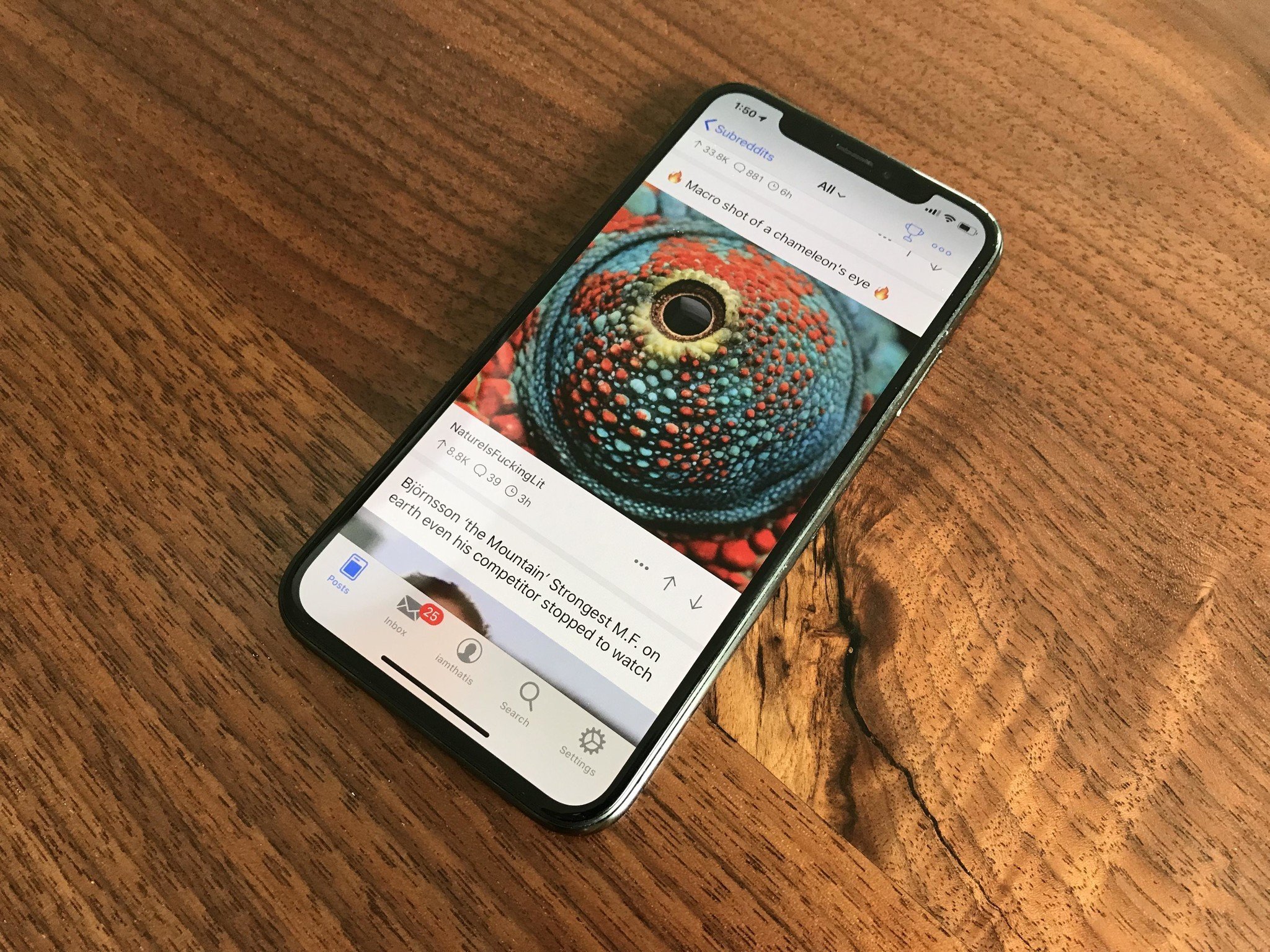 Apollo for Reddit on iPhone