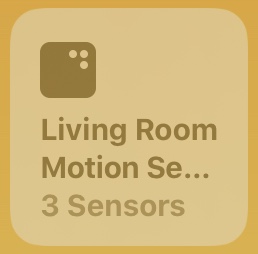ios13 home app sensor grouping