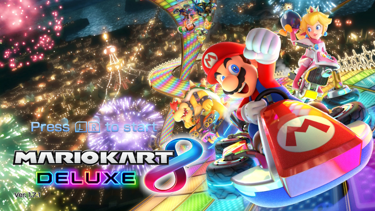 Menú de apertura de Mario Kart 8 Deluxe