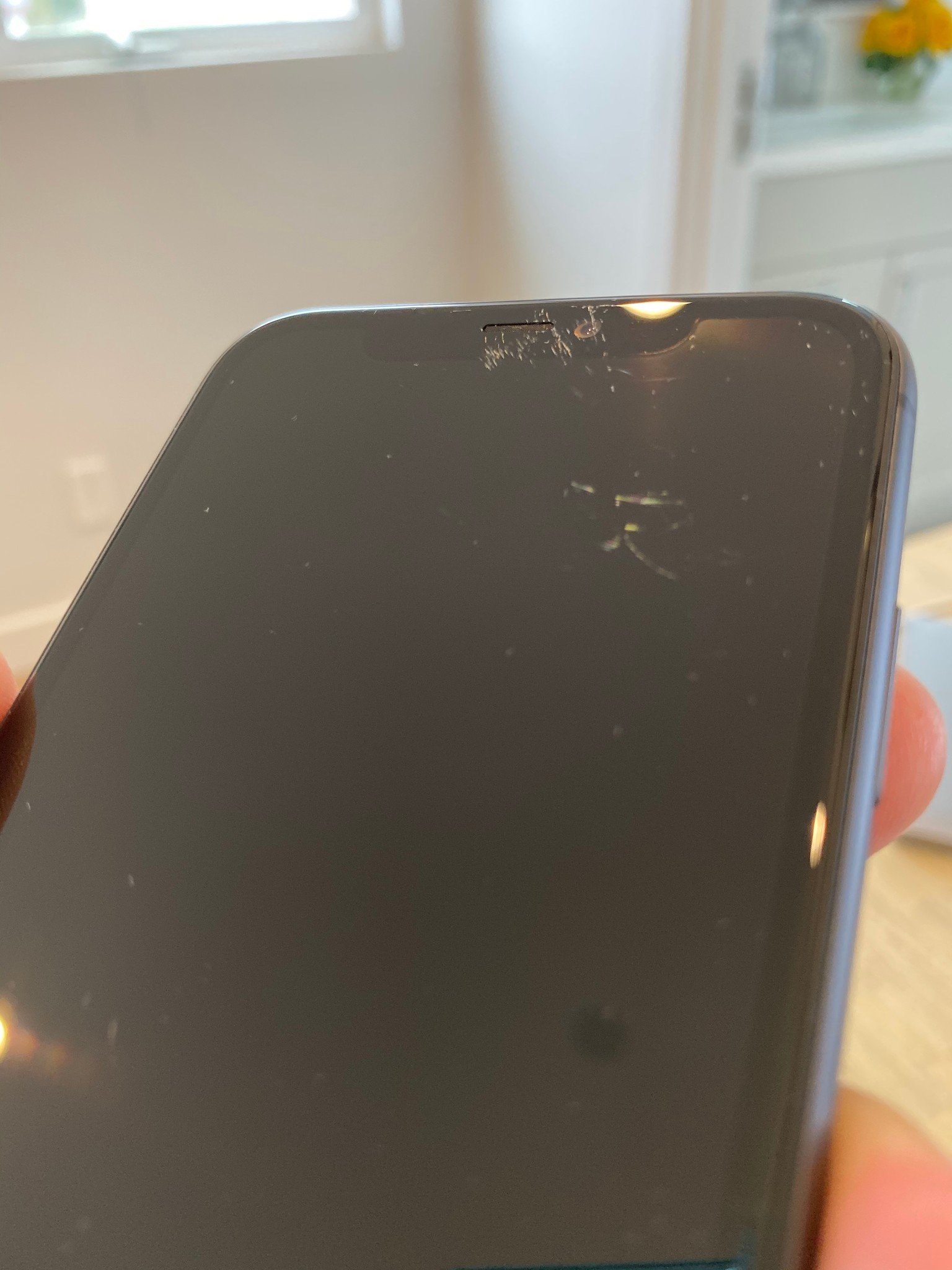 Scratched iPhone