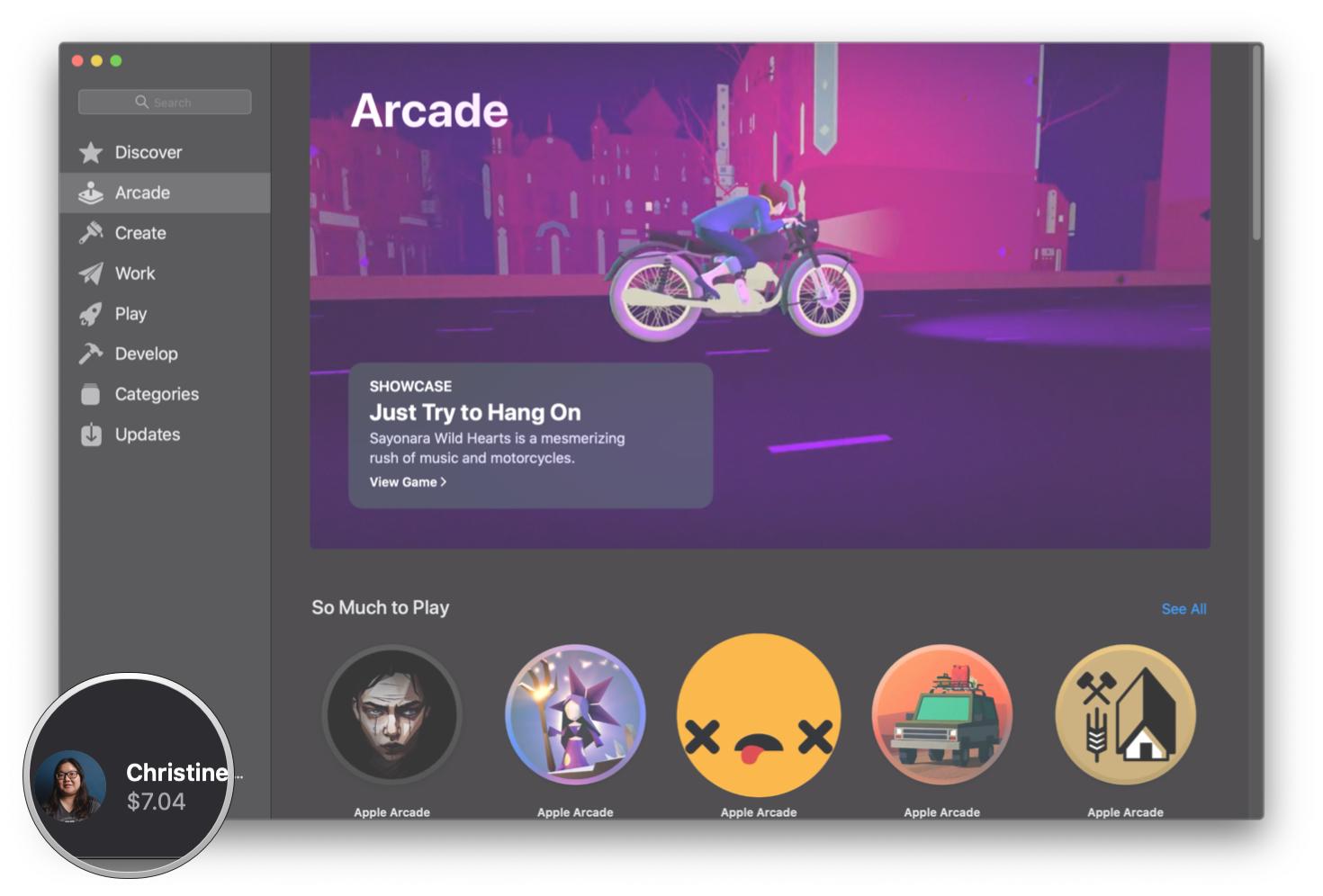 How to cancel Apple Arcade on your Mac by showing steps: Click your Apple ID in the App Store
