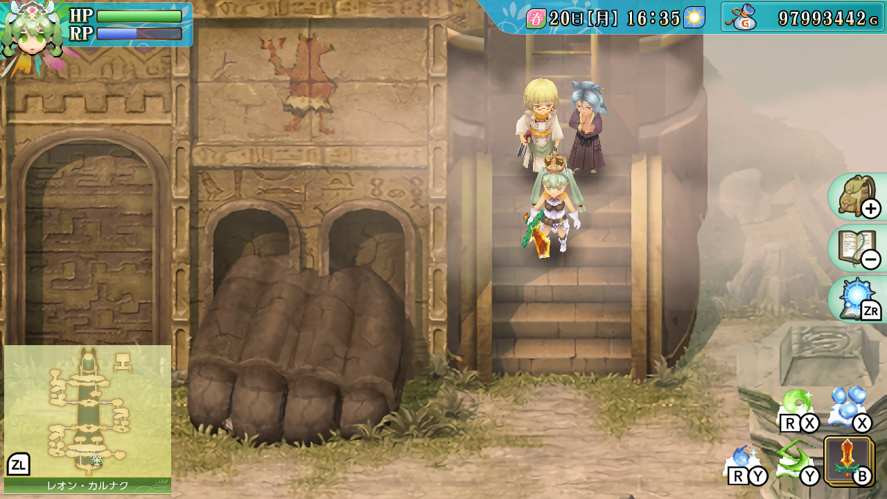 Dungeon crawling in Rune Factory 4