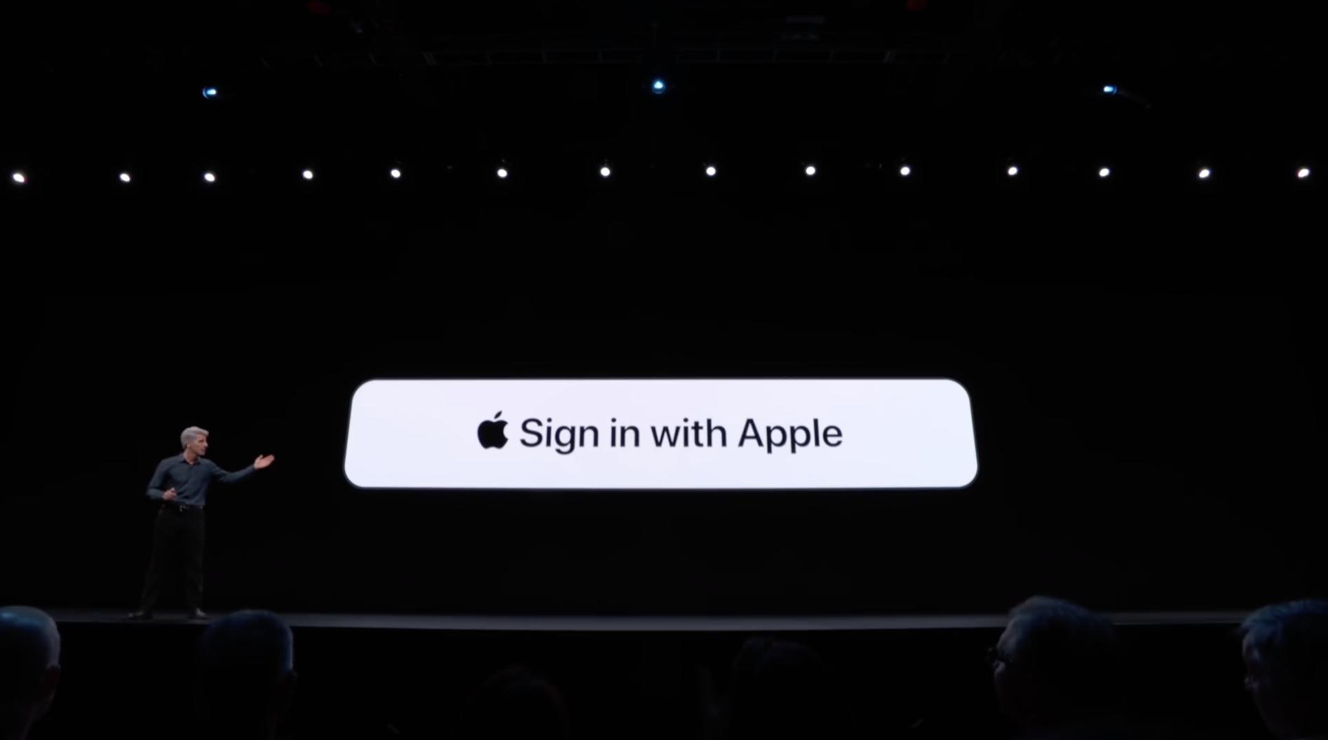 Sign in with Apple at WWDC keynote
