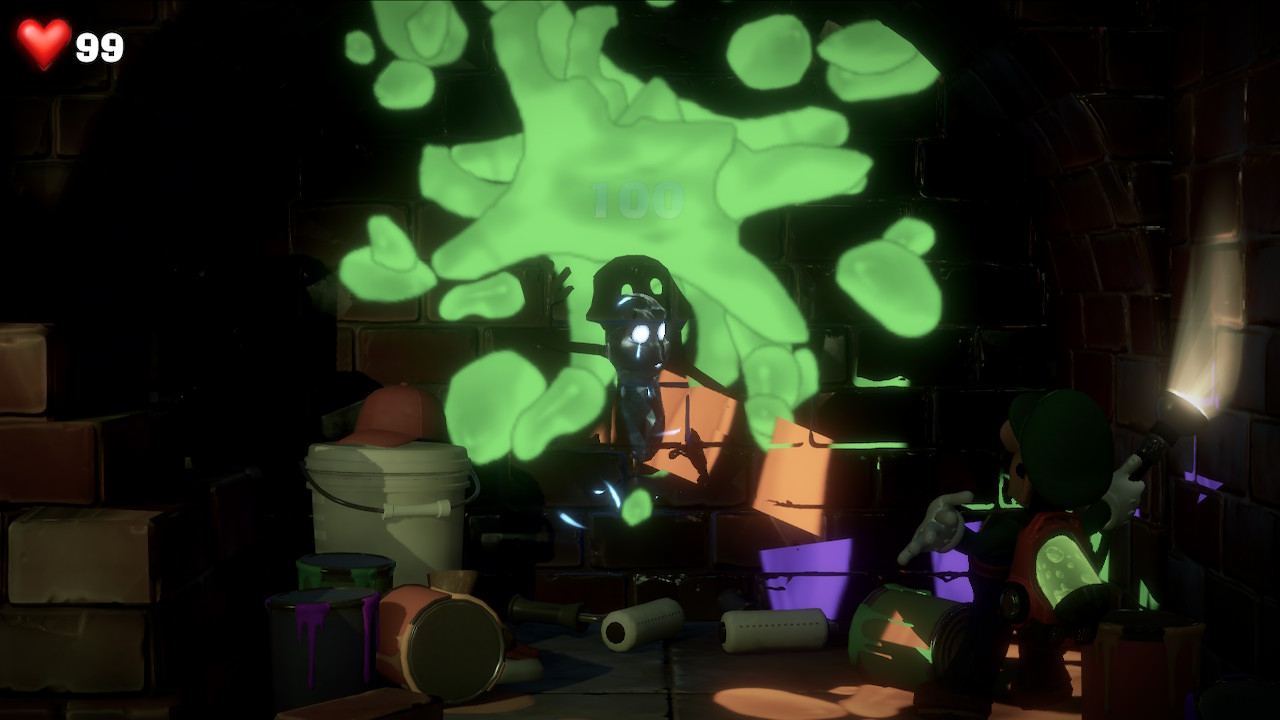 Luigi finds the clear gem in the Boilerworks