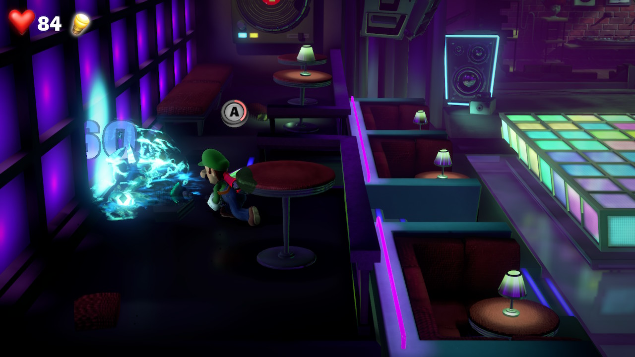 Luigi finds the clear gem in the Dance Hall