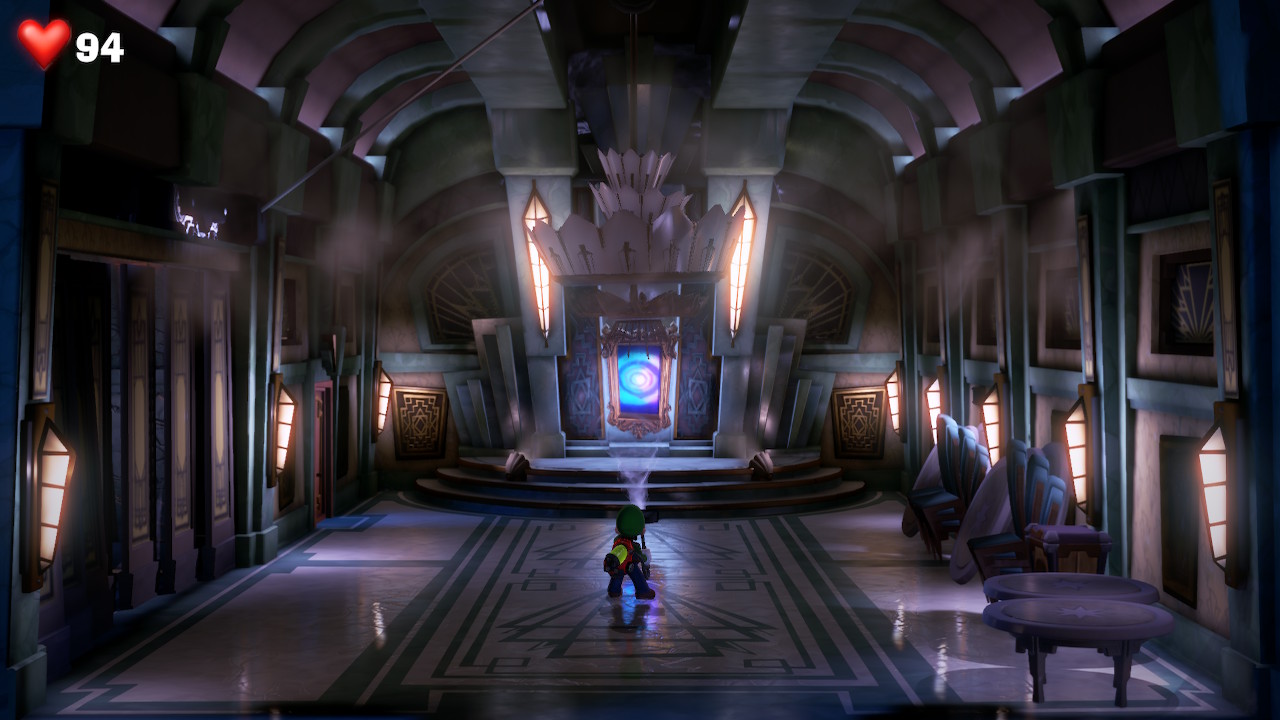 Luigi finds the red gem in the Mezzanine