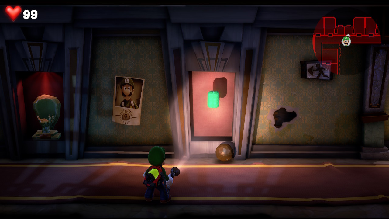 Luigi finds the green gem in RIP Suites