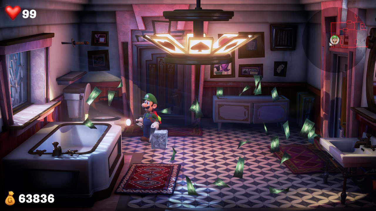 Luigi finds the clear gem in Twisted Suites