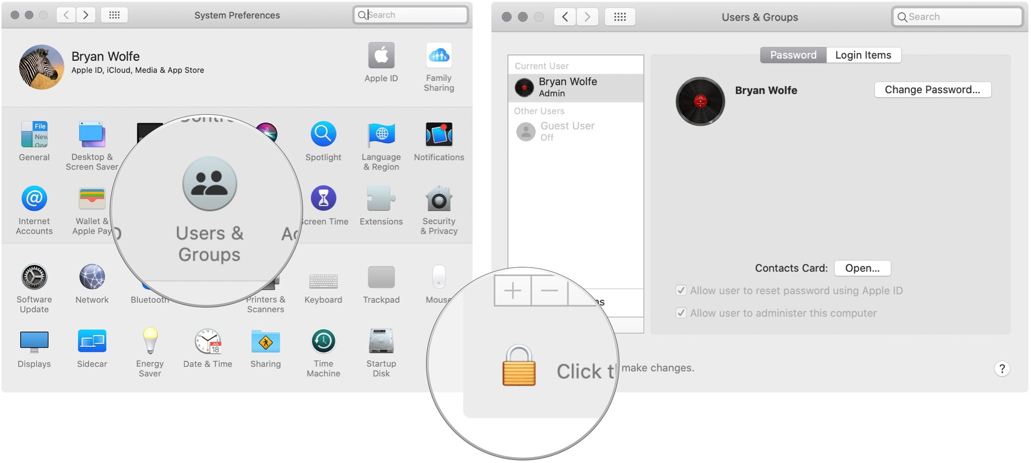 Mac create user